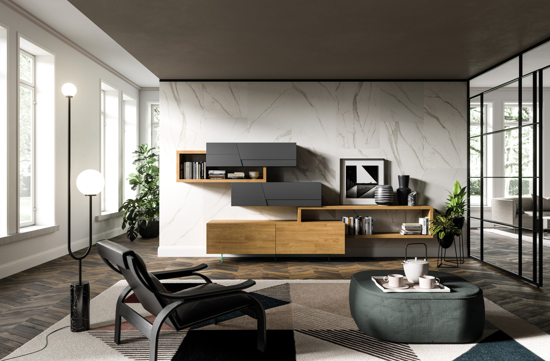 Interno dello showroom di Favara