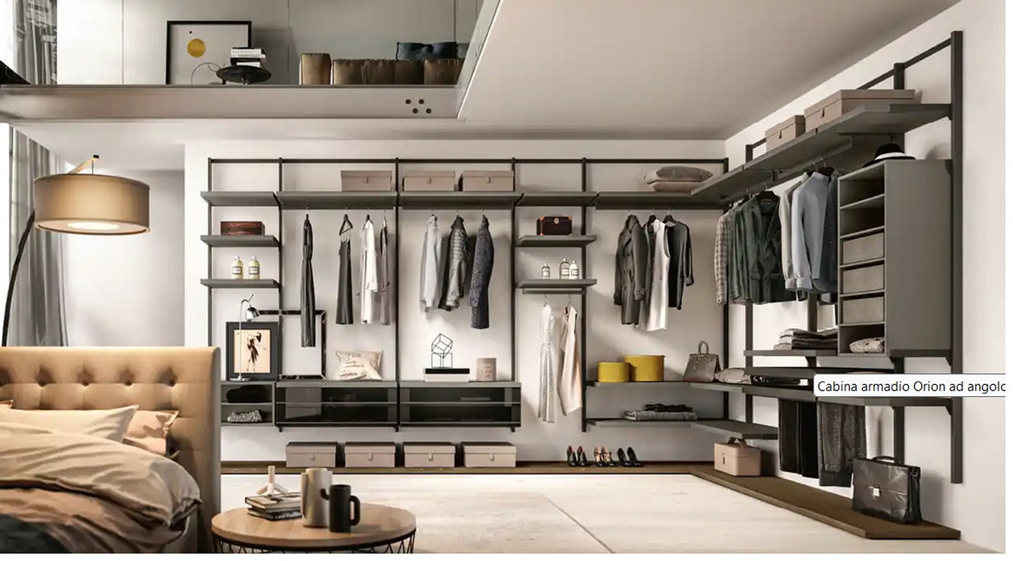 Cabine armadio — arredo in esposizione