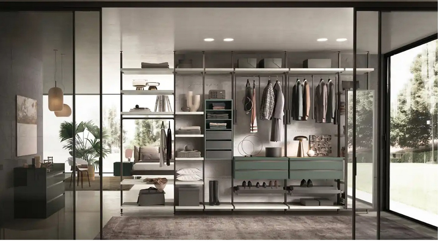 Cabine armadio — arredo in esposizione
