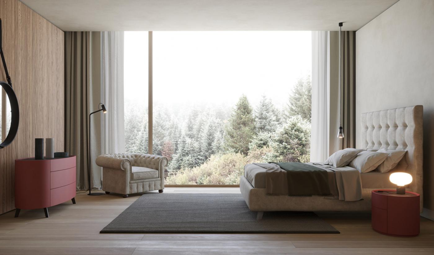 Camere da letto — arredo in esposizione
