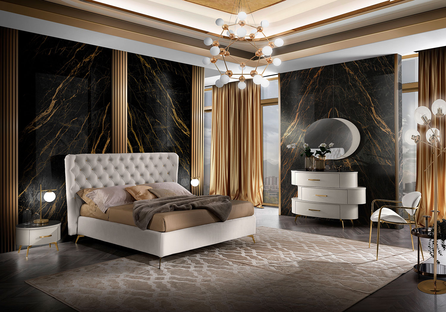 Camere da letto — arredo in esposizione
