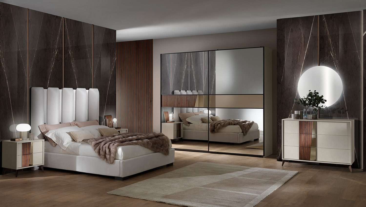 Camere da letto — arredo in esposizione