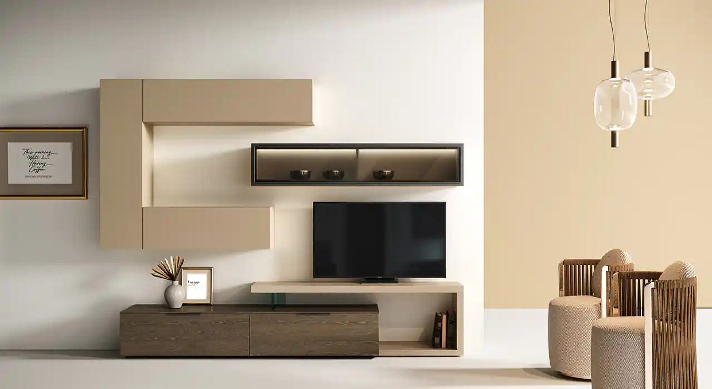 Pareti attrezzate — arredo in esposizione