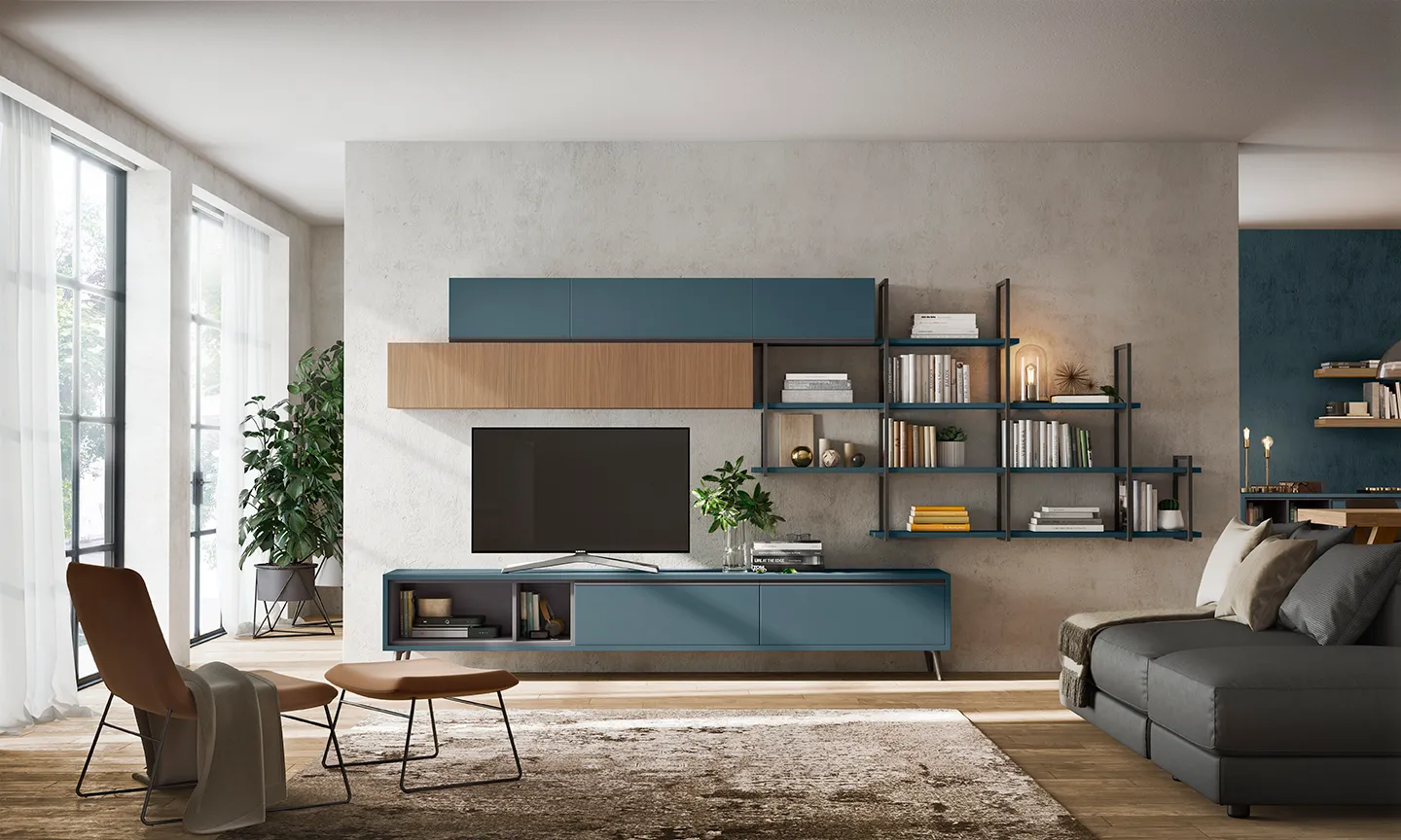 Pareti attrezzate — arredo in esposizione