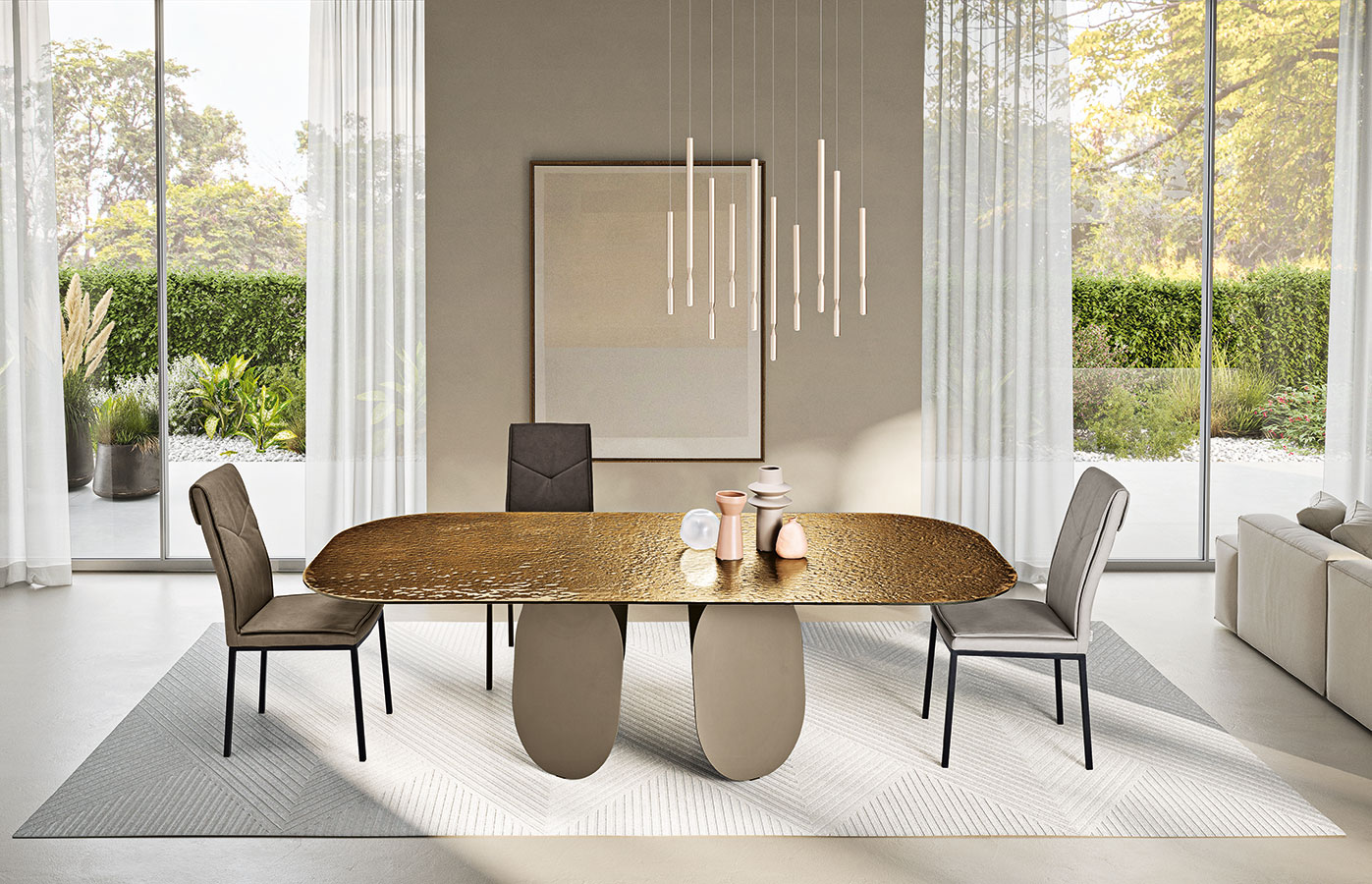 Tavoli — arredo in esposizione